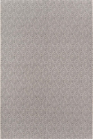Black & White Cotton Door mat Rug Indoor Outdoor - 2x3' Zig Zag