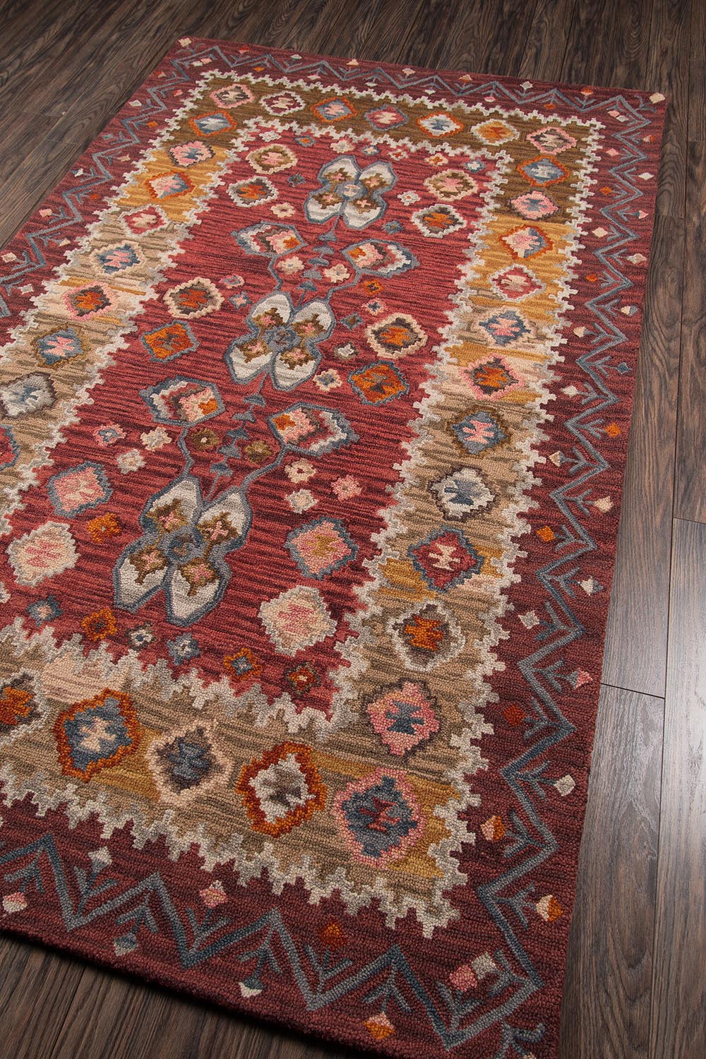 Tan Red Rugs TAN-1 RED | Momeni Area Rugs