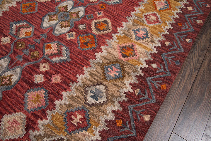 Tan Red Rugs TAN-1 RED | Momeni Area Rugs